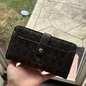 Nanette Lepore Dark Brown Patterned Wallet